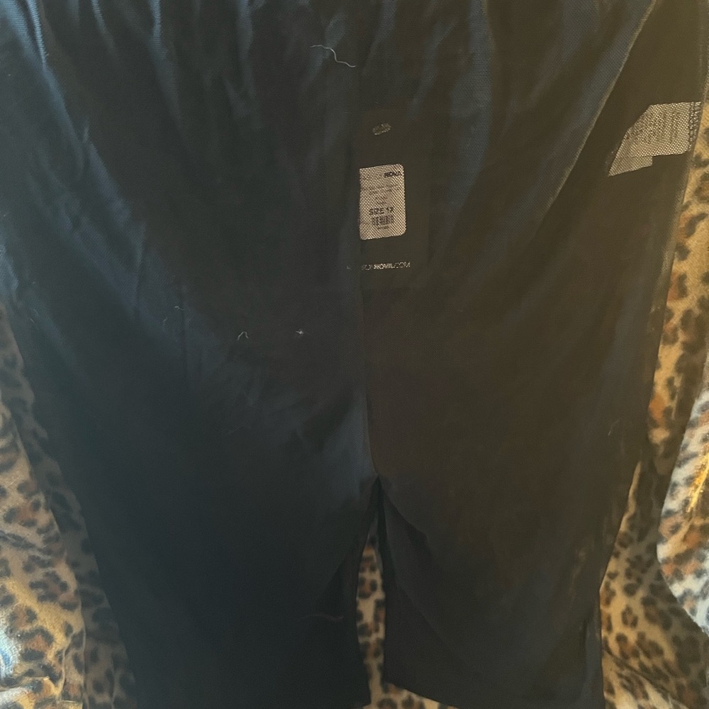 NWOT FashionNova Black Sheer Biker Shorts